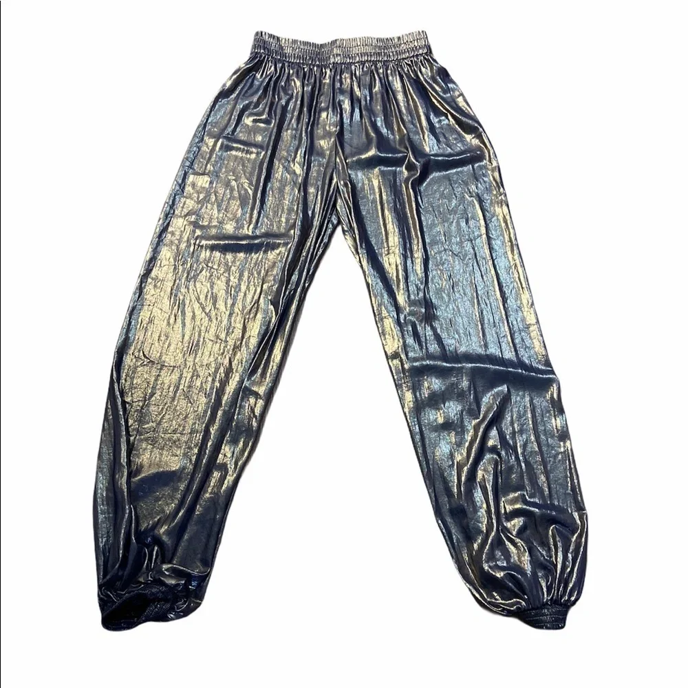 ZARA metallic ballon joggers style pants